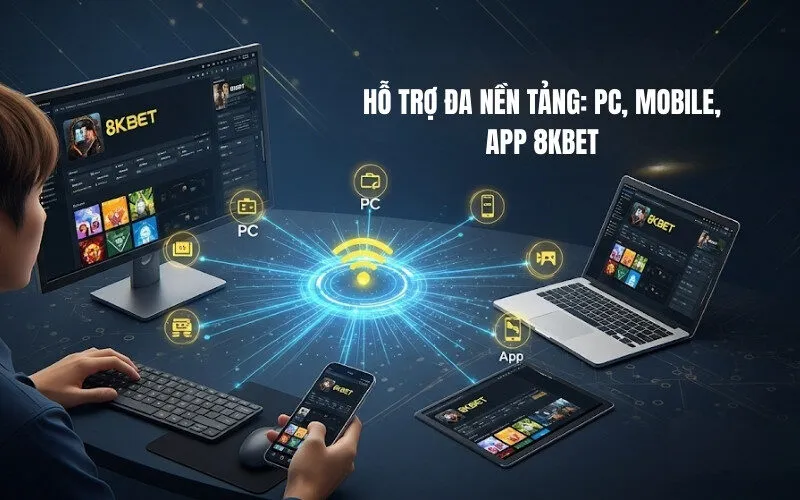 Hỗ Trợ Đa Nền Tảng PC, Mobile, App 8Kbet