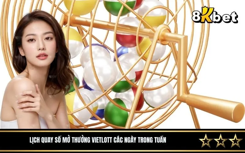 Lịch quay số mở thưởng Vietlott các ngày trong tuần